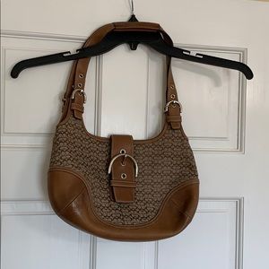 Coach Signature Tan Purse